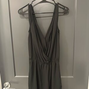 Design Lab Lord & Taylor Black Draped romper